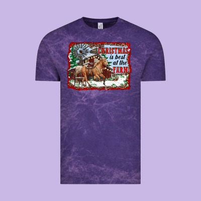Christmas Is Best At The Farm Vintage Tee Designed By Ranaportraitstore
