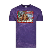 Cloud Purple christmas is best at the farm Vintage Tee - RanaPortraitStore