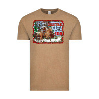Vintage Coffee christmas is best at the farm Vintage Tee - RanaPortraitStore
