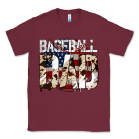 Burgundy Baseball American Dad Classic Tee - Bettercallsaul