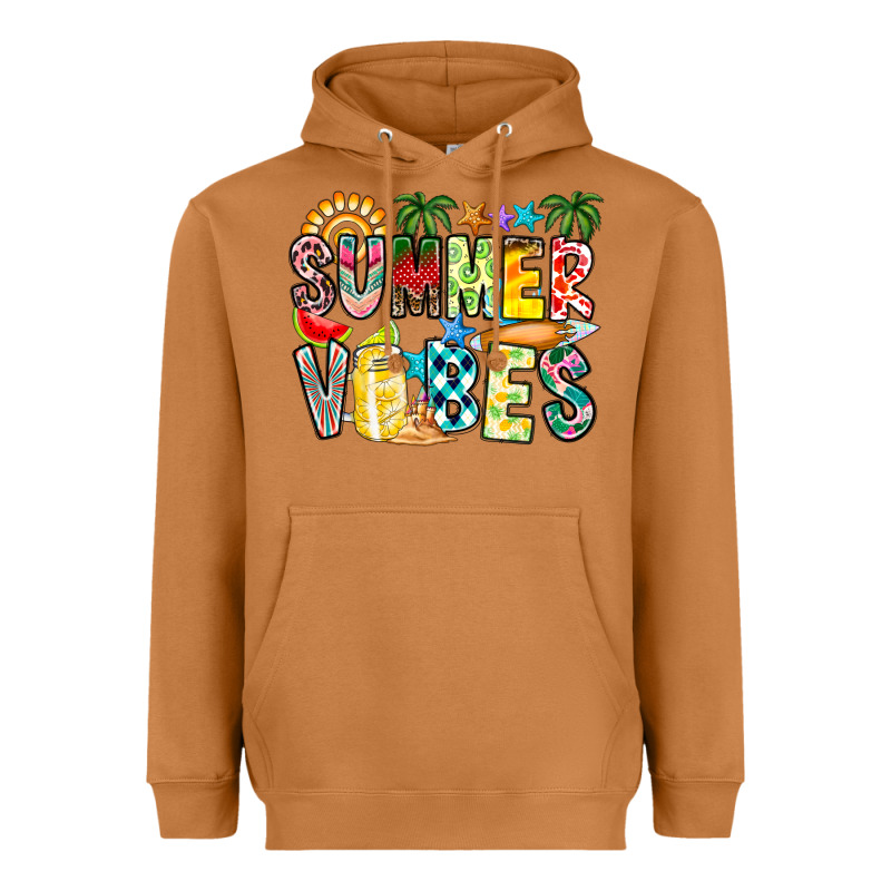 Summer Vibes Heavyweight Hoodie by CowhideDigitalArt | Teevron
