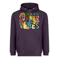 Plum Summer Vibes Heavyweight Hoodie - CowhideDigitalArt
