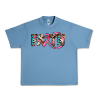 Pebble Blue faith Urban Heavy Tee - JahusDesignShop