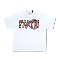 White faith Urban Heavy Tee - JahusDesignShop