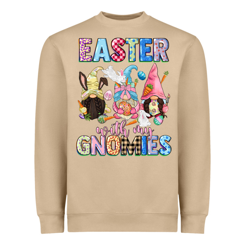 Easter With My Gnomies  Easter Day Heavyweight Sweatshirt by CowGirlArtShop | Teevron