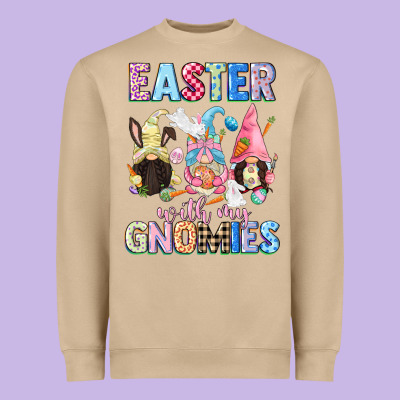 Easter With My Gnomies  Easter Day Heavyweight Sweatshirt Designed By Cowgirlartshop