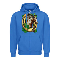 True Royal Horse with horseshoe st patricks day Zipper Hoodie - FaDigitalArtStudio