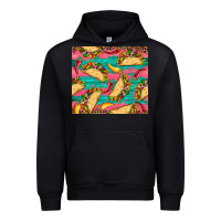 Black mexican taco paper glitter leopard wooden Urban Hoodie - Artiststas