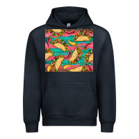Navy mexican taco paper glitter leopard wooden Urban Hoodie - Artiststas