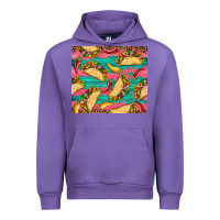 Tulip mexican taco paper glitter leopard wooden Urban Hoodie - Artiststas