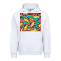 White mexican taco paper glitter leopard wooden Urban Hoodie - Artiststas
