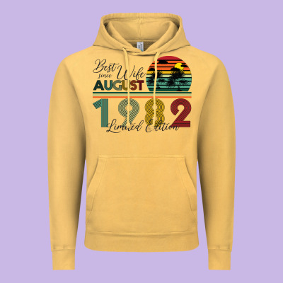 Best Wife Since August 1982 Limited Edition Vintage Hoodie Designed By Bettercallsaul