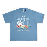 Pebble Blue Im A Dog And Horse Kind Of Queen Urban Heavy Tee - Bettercallsaul