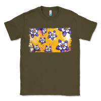 Army Green Rocky Mountain Columbine Flower Classic Tee - Bettercallsaul