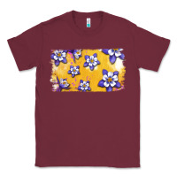 Burgundy Rocky Mountain Columbine Flower Classic Tee - Bettercallsaul