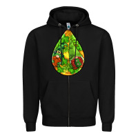 Black st.patrick's teardrop earrings Zipper Hoodie - FaDigitalArtStudio