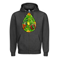 Charcoal Heather st.patrick's teardrop earrings Zipper Hoodie - FaDigitalArtStudio