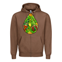 Chestnut st.patrick's teardrop earrings Zipper Hoodie - FaDigitalArtStudio