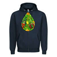 Navy st.patrick's teardrop earrings Zipper Hoodie - FaDigitalArtStudio
