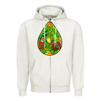 Oatmeal Heather st.patrick's teardrop earrings Zipper Hoodie - FaDigitalArtStudio