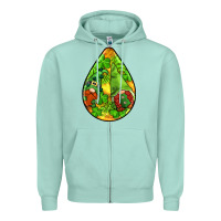Seafoam st.patrick's teardrop earrings Zipper Hoodie - FaDigitalArtStudio
