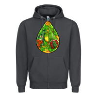 Smoke st.patrick's teardrop earrings Zipper Hoodie - FaDigitalArtStudio