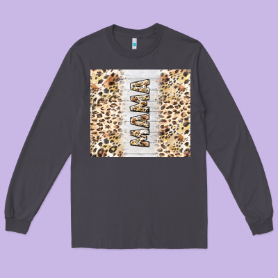Mother's Day Mama Leopard Tumbler Tbs Long Sleeve Tee Designed By Tumblerdesignbyshophia