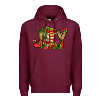Burgundy joy christmas with elf bbs Premium Hoodie - BundleAndBundleShop