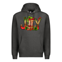 Charcoal Heather joy christmas with elf bbs Premium Hoodie - BundleAndBundleShop