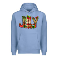 Colony Blue joy christmas with elf bbs Premium Hoodie - BundleAndBundleShop