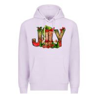 Lilac joy christmas with elf bbs Premium Hoodie - BundleAndBundleShop