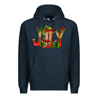 Navy joy christmas with elf bbs Premium Hoodie - BundleAndBundleShop