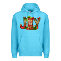 Ocean Blue joy christmas with elf bbs Premium Hoodie - BundleAndBundleShop