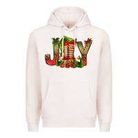 Pale Pink joy christmas with elf bbs Premium Hoodie - BundleAndBundleShop