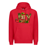 Red joy christmas with elf bbs Premium Hoodie - BundleAndBundleShop