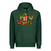 Sports Green joy christmas with elf bbs Premium Hoodie - BundleAndBundleShop