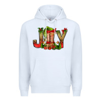 White joy christmas with elf bbs Premium Hoodie - BundleAndBundleShop