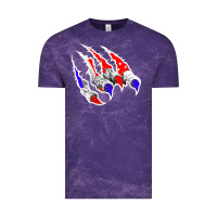 Cloud Purple American Flag Claw Vintage Tee - Bettercallsaul