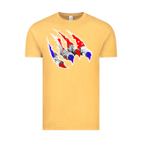 Vintage Mustard American Flag Claw Vintage Tee - Bettercallsaul