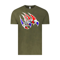 Vintage Olive American Flag Claw Vintage Tee - Bettercallsaul