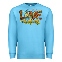 Ocean Blue Love Camping Premium Sweatshirt - CowhideDigitalArt