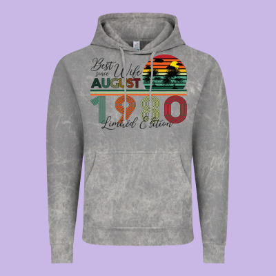 Best Wife Since August 1980 Limited Edition Vintage Hoodie Designed By Bettercallsaul