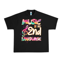 Black Cool I Love Music Shirt Gifts Music Is My Second Language Urban Heavy Tee - Bettercallsaul