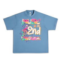 Pebble Blue Cool I Love Music Shirt Gifts Music Is My Second Language Urban Heavy Tee - Bettercallsaul
