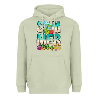Matcha Summer Vibes Heavyweight Hoodie - CowhideDigitalArt