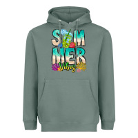 Sage Summer Vibes Heavyweight Hoodie - CowhideDigitalArt