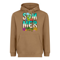 Toasted Coconut Summer Vibes Heavyweight Hoodie - CowhideDigitalArt