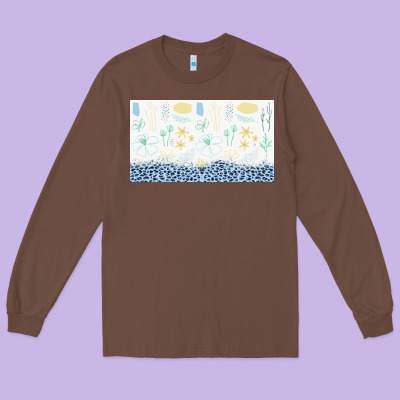 Doodle Flowers Sippy Cup Tbs Long Sleeve Tee Designed By Tumblerdesignbyshophia