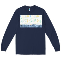 Navy doodle flowers sippy cup tbs Long Sleeve Tee - TumblerDesignByShophia