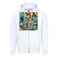 White coffee and barista gnomes with glitter seamless pattern bbs Zipper Hoodie - BundleAndBundleShop